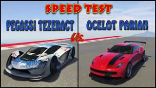 PEGASSI TEZERACT VS OCELOT PARIAH  SPEED TEST DRAG RACE  GTA 5 ONLINE [upl. by Nnaitak]