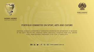 Portfolio Committee on Sport Arts and Culture 17 March 2024 [upl. by Llerrut]