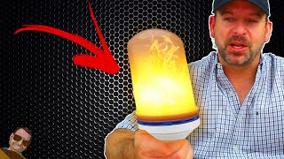 Watch as we turn our house into a fiery inferno with the new LED flame bulb [upl. by Jacki]