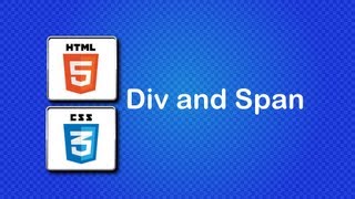 HTML5 and CSS3 Beginner Tutorial 19  Div and Span [upl. by Dolorita]