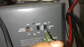 How to set Microtek E2 162524V Inverter to slow charging mode [upl. by Kiri]