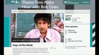 BOB DYLAN plays WEDNESDAY WEEK by The Undertones in 2008 [upl. by Hopfinger]