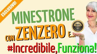 RICETTA MINESTRONE ANTI RAFFREDDORE con ZENZERO e CURCUMA [upl. by Leinoto]