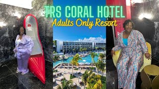 TRS CORAL HOTEL COSTA MUJERES JUNIOR SUITE SWIMUP ROOM TOUR amp RESORT [upl. by Jannel137]