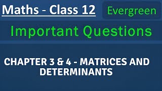 cbse maths important questions class 12 2024 [upl. by Nosreffej]