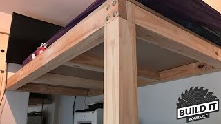 Loft Bed construction DIY  Build It Yourself 4K [upl. by Doble616]