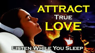 Attract True LOVE  While You SLEEP  SLEEP MEDITATION [upl. by Petty]