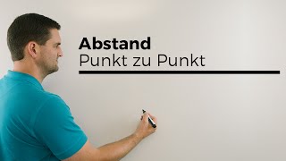 Abstand Punkt zu Punkt Vektorgeometrie 2 Versionen Mathe by Daniel Jung [upl. by Hammond]