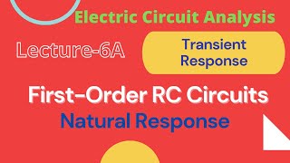 Electric Circuit Analysis  Lecture  6A  FirstOrder RC Circuits  Natural Response [upl. by Coney]