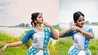 Megh Boleche Jabo JaboSourendro SoumyojitRabindra sangeetDance cover Payel Basak [upl. by Kramal]