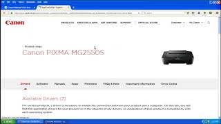 Canon Pixma MG2550 Printer Driver Download [upl. by Togram]