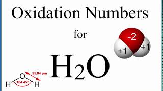 How to find the Oxidation Numbers for H2O Water [upl. by Benisch]