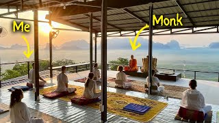 UNBELIEVABLE Meditation Retreat in Thailand  Day in The Life Vlog [upl. by Htebazileharas691]