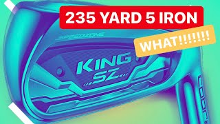 COBRA SPEEDZONE IRONS 235 YARD 5 IRON BOMBS WHAT [upl. by Idihc]