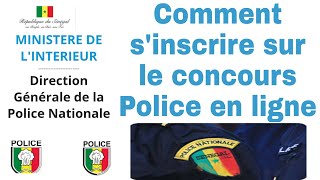 Comment sinscrire sur le concours Police en ligne [upl. by Ahmed]