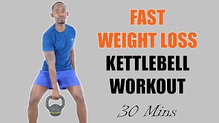 30 Minute FULL BODY KETTLEBELL Workout for Fast Weight Loss [upl. by Joy]