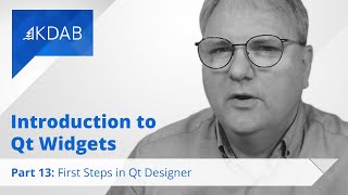 Introduction to Qt Widgets Part 13  First Steps in Qt Designer [upl. by Brubaker868]