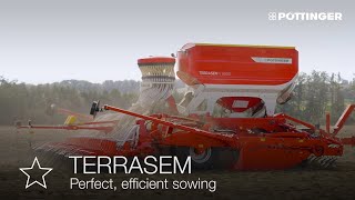 PÖTTINGER  TERRASEM trailed mulch seed drills your advantages [upl. by Arihaz]