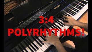 How to Play 43 and 34 Polyrhythms on Piano applied to quotFantaisie Impromptuquot [upl. by Haimes]