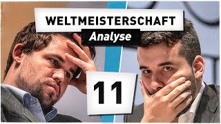 NEPO vs CARLSEN  Partie 11  Schach WM 2021 [upl. by Shipley620]