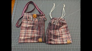 Making bags from Handwoven Fabric [upl. by Iret656]