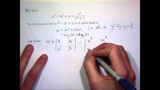 Variation of parameters to solve differential equations [upl. by Aicrag]