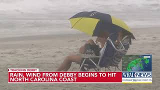 Wrightsville Beach clears out as Debbys impact begins [upl. by Alexio855]