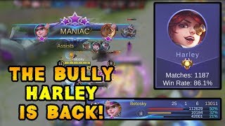 The Best Rotation When Playing Solo With Harley  Mobile Legends [upl. by Presber262]