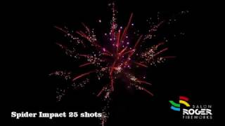 Spider Impact 25 Shots Vuurwerk Cake Salon Roger Fireworks [upl. by Middendorf549]