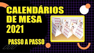 COMO FAZER CALENDÁRIOS DE MESA 2021 [upl. by Isak45]