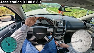 Chrysler 300C 57i Hemi V8 16V 340 HP POV Test Drive 40 [upl. by Seena]