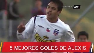 Ranking los 5 mejores goles de Aléxis Sánchez en el fútbol chileno [upl. by Aicilaf]