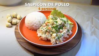 SALPICON DE POLLO RAPIDO Y FACIL  Una receta riquísima [upl. by Ariak]