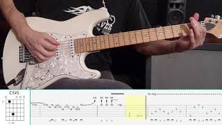 Skid Row  18 And Life Guitar Tutorial [upl. by Llednahc551]