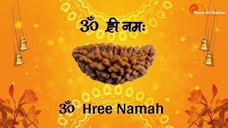 ॐ ह्री नमः  एक मुखी रुद्राक्ष धारण 108 मंत्र जाप  Mantra to wear Ek Mukhi Rudraksha 108 Times [upl. by Best493]