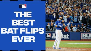 The GREATEST Bat Flips EVER José Bautista Bryce Harper Albert Pujols David Ortiz and MORE [upl. by Eiramave384]