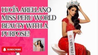 🇺🇸 Lucía Arellano will represent Peru in Miss World Who is the model and how to vote for her [upl. by Romain]