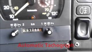 How to use a analogue Tachograph Practial [upl. by Nibbs]