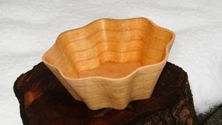 How to make a Scroll Saw Bowl  woodworking [upl. by Brig]