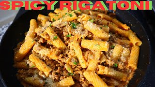 Spicy Rigatoni Recipe [upl. by Eural]