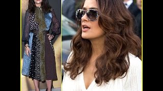 Salma Hayek Rocks Two Great Looks in One Day [upl. by Houghton]