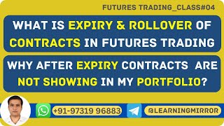 What is Expiry and Rollover in Futures Contracts  When Nifty amp Bank Nifty Futures amp Options Expire [upl. by Burrus554]