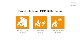 BrandschutzLösungen für alle Schutzziele – OBO Bettermann [upl. by Naira854]