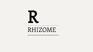 Three Minute Theory What is the Rhizome [upl. by Helbon586]