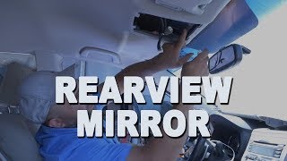 Homelink Rearview Mirror Upgrade Removal and Replacement  2010 Subaru Outback [upl. by Filide734]