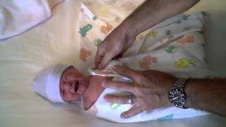 How to adorably swaddle your newborn baby [upl. by Adnohsel699]