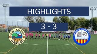 HIGHLIGHTS CA MASNOU 3  FE MONTGAT 3 [upl. by Diamond]