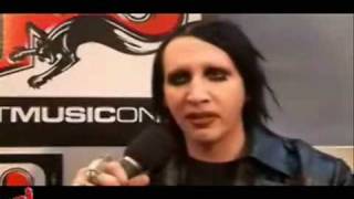 Marilyn Manson Talks About HeartShaped Glasses [upl. by Whitelaw]