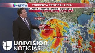 Huracán Irma y tormenta Lidia toman fuerza uno en el Atlántico y la otro en el Pacífico [upl. by Asus]