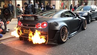 Best Of Nissan GTR Cars 2022 Sound Exhaust Flames amp Accelerations R33 R34 Skyline R35 Nismo [upl. by Ettenahc]